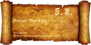 Bucur Martin névjegykártya